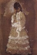 Edgar Degas The woman take the telescope look at the opera Spain oil painting artist